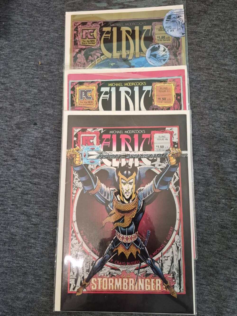 Vintage Elric (Pacific Comics 1983) #3, #4, #6 Lot - Michael Moorcock / Roy Thom
